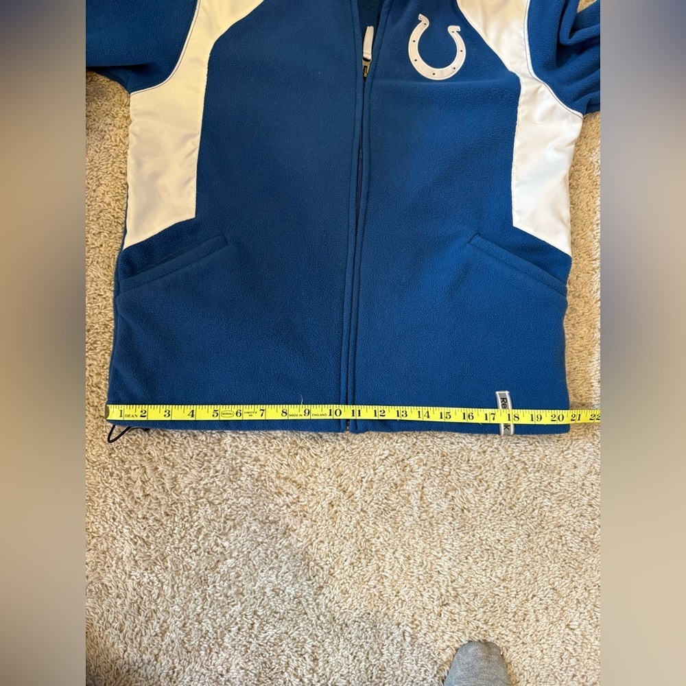 Women’s Reebok Colts Fleece jacket SZ L. Great condition - Picture 7 of 10